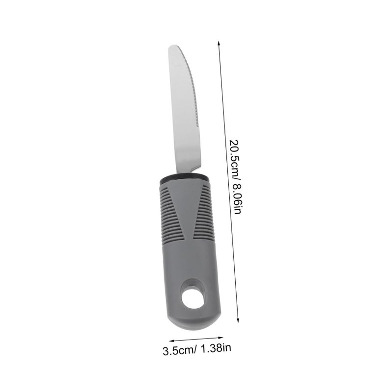 Adaptive Utensils Set for Elderly Anti Shake Non Slip Easy Grip 20.50X3.50X2.00CM - Image 3