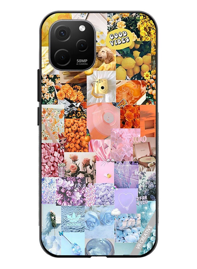 VR CREATIVE Protective Case Cover For Huawei Nova Y61 Good Vibes Photo Colleges Design Multicolour - Image 1