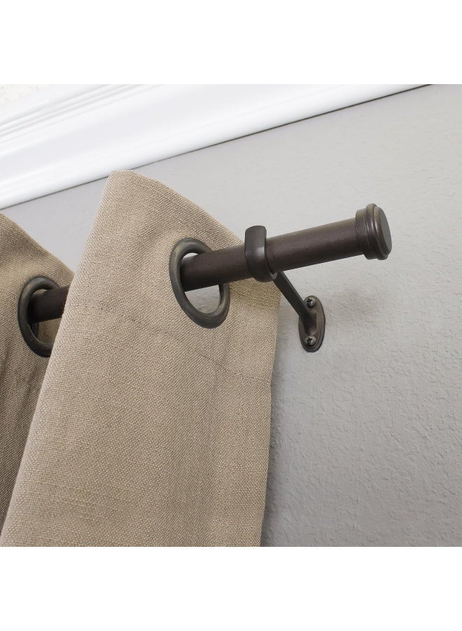 Decopolitan End Cap Single Rod Set, 18 to 36-Inch, Toasted Copper - Image 3