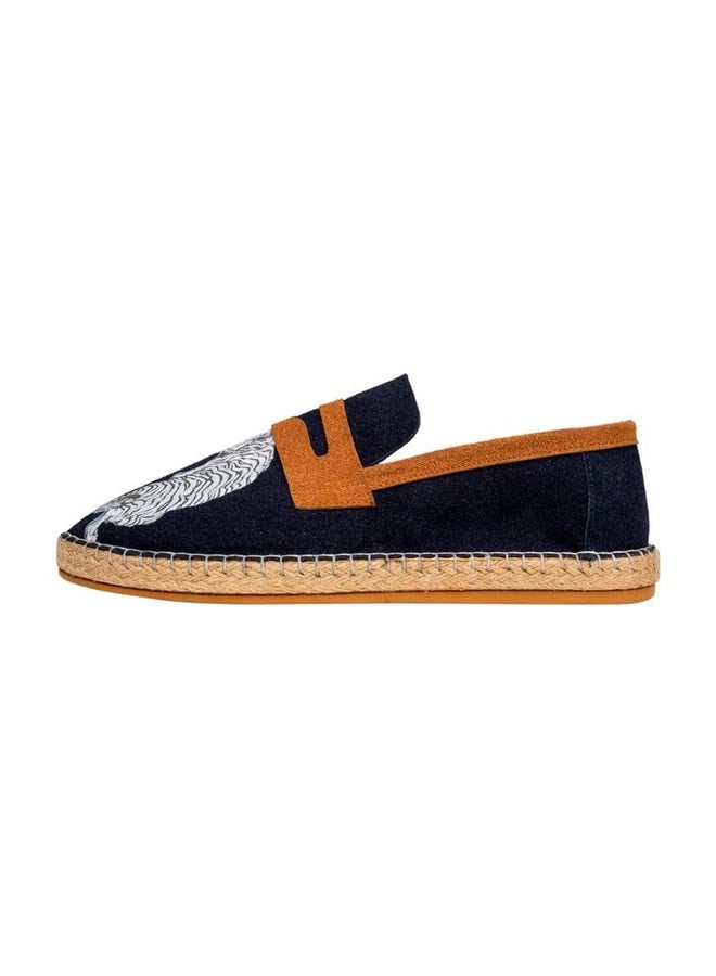 Dogo Men's Vegan Navy Espadrilles - Uptown Tigers Navy Design. - Image 3