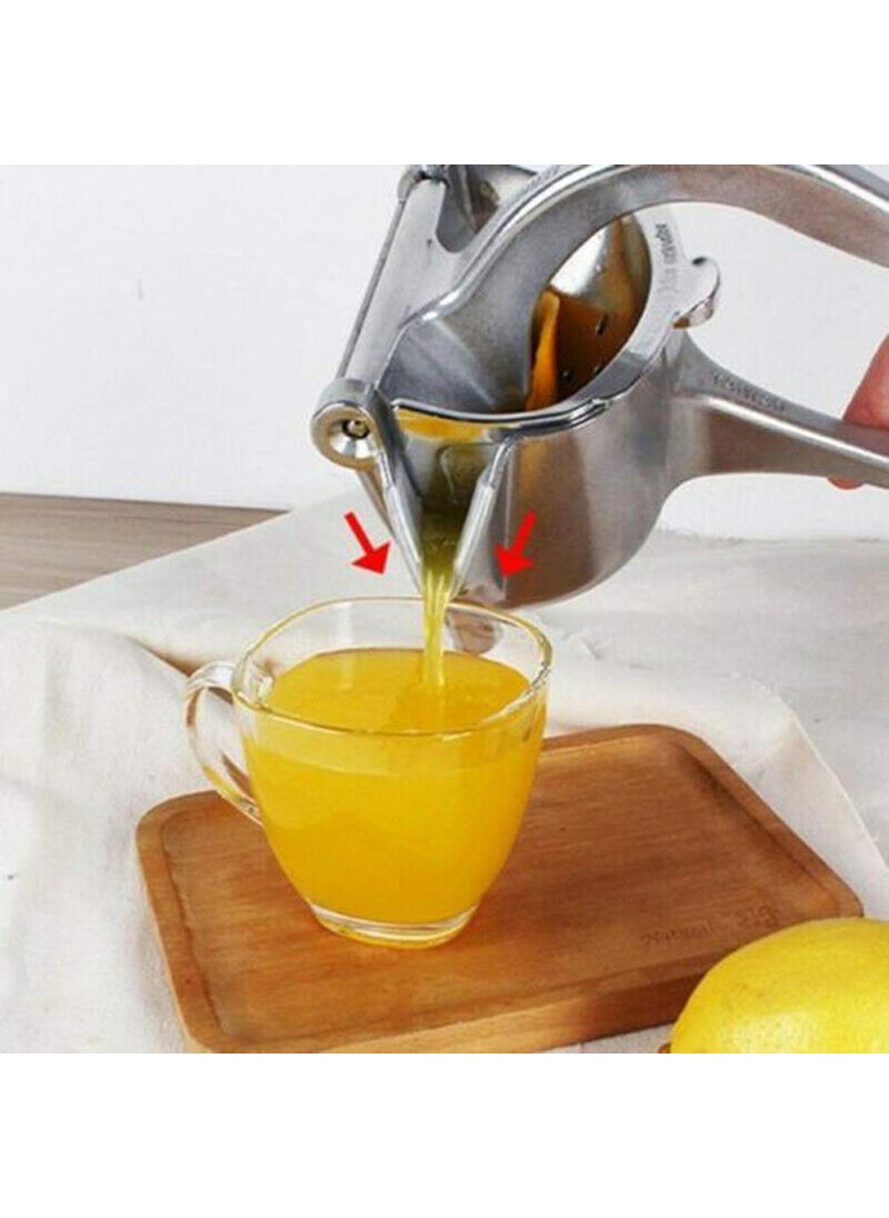 Whitecloud TRANSFORMING HOMES Whitecloud TRANSFORMING HOMES Metal LemonLime SqueezerManual Hand Press Juicer Silver FJM 20150 Stainless Steel 24x14x12 CM  - Image 4