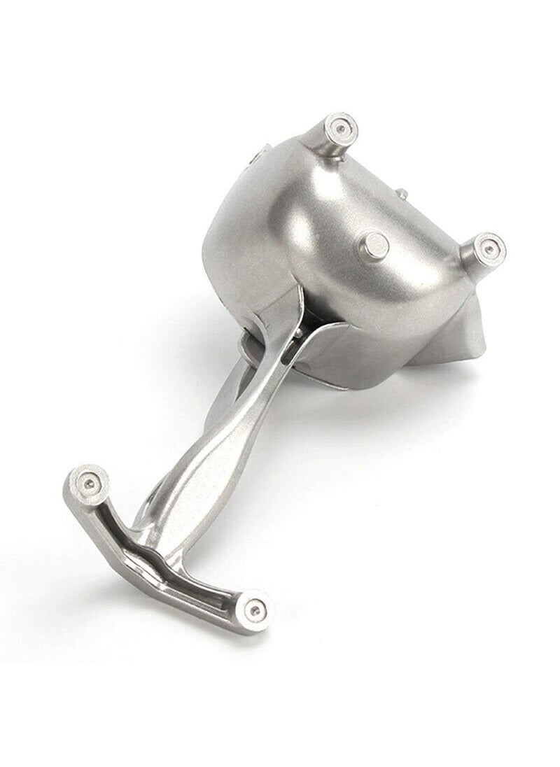 Whitecloud TRANSFORMING HOMES Whitecloud TRANSFORMING HOMES Metal LemonLime SqueezerManual Hand Press Juicer Silver FJM 20150 Stainless Steel 24x14x12 CM  - Image 3