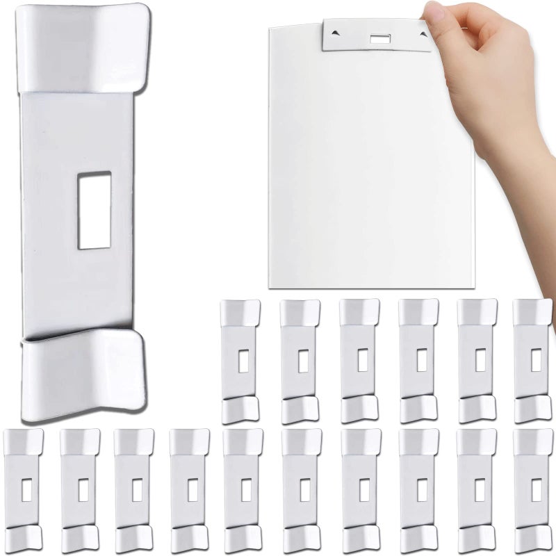 Vane Savers Vertical Blind Repair Tabs  16 PCS Metal White