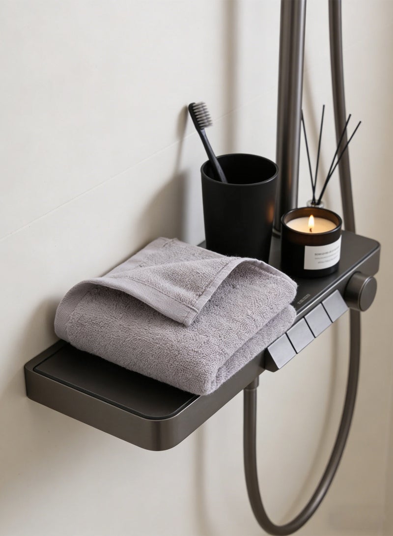 شاربدو طقم مناشف قطنية نقية ناعمة وسميكة للوجه، مقاس 30 × 60 سم، مريحة وماصة، مكون من 6 قطع - Image 3