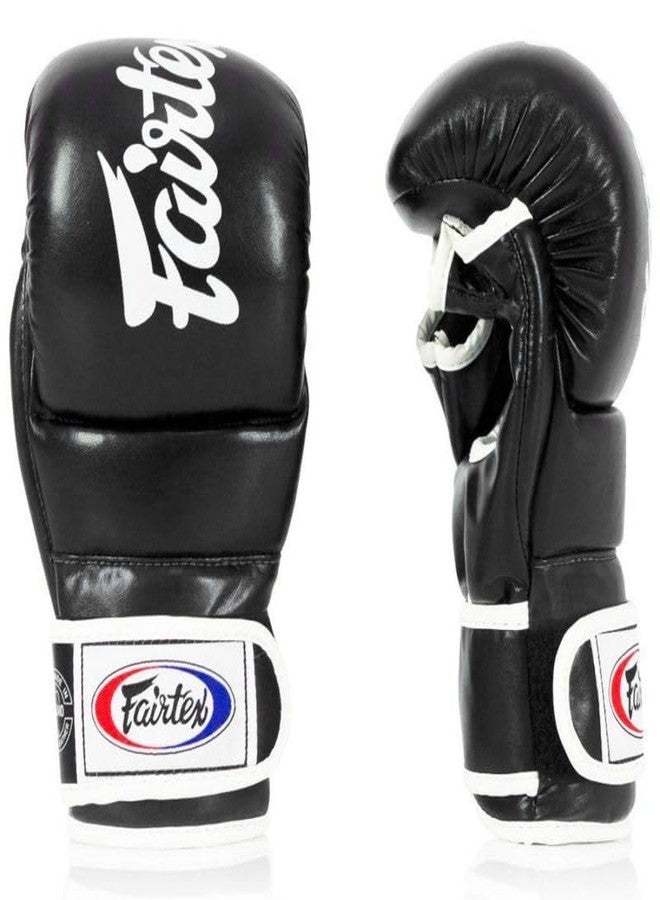 Fairtex FGV18 Muay Thai Boxing Gloves for Men, Women & Kids| MMA Gloves for Martial Arts|Made from Premium Quality Leather, Light Weight & Shock Absorbent Boxing Gloves-Medium, Black - Image 3