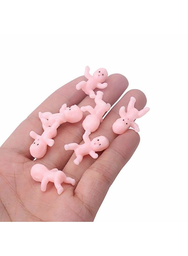 JUXINGDAZYF Plastic Babies for Baby Shower Game, 60PCS Tiny Plastic Babies Mini Babies Figurines Small King Cake Babies Bulk for Ice Cube My Water Broke Baby Shower Games - Image 1