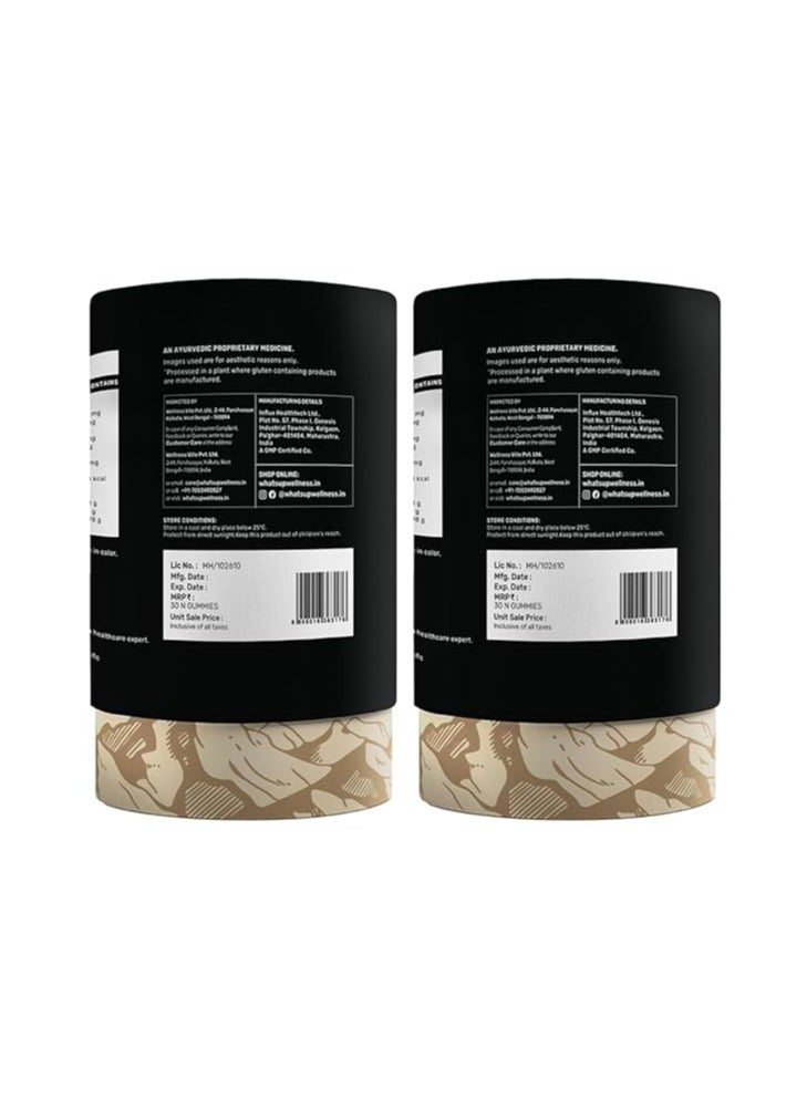 واتس أب حلوى جيلاتينية من شيلاجيت ويلنس | 200 ملجم من الراتينج مع غبار الذهب عيار 24 قيراط | بدون إضافة سكر، عبوة من قطعتين - Image 5