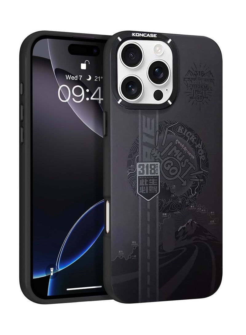 Techie Aesthetic Kick Pop TPU Silicone Back Cover Case with Raised Camera Lens Protector for Apple iPhone 16 Pro Max - Image 1