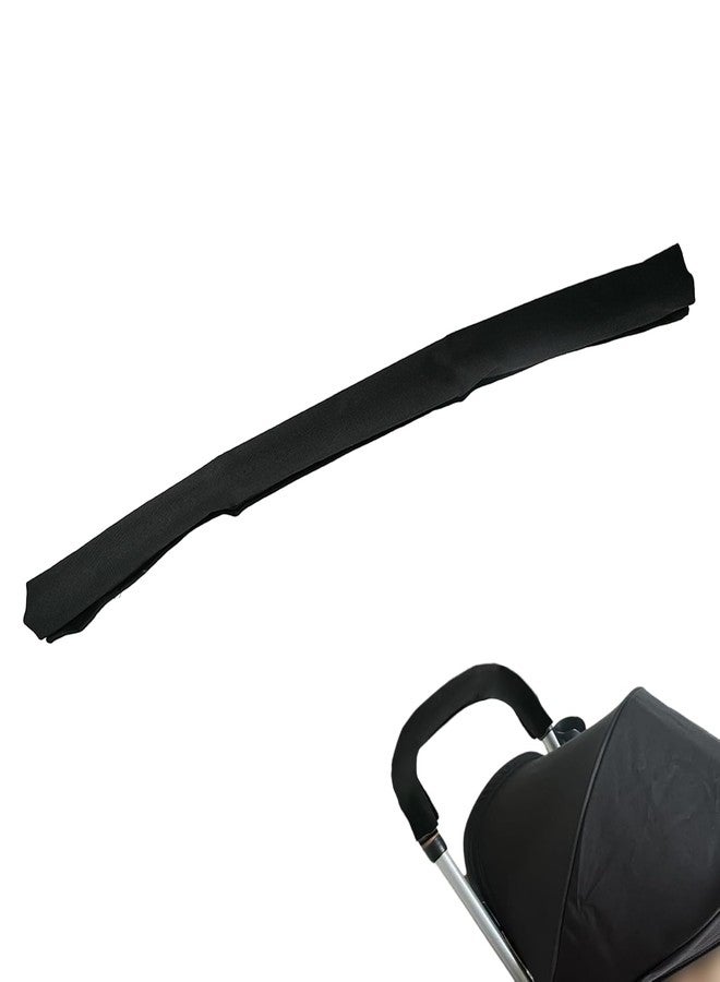 Anglepingping 26.4×1.18×1.18in Replacement Armrest Handle Cover Dust Proof Handle Accessories,Pushchair Protector Handlebar Sleeve Bumper Removable Fabric Pushchair Case Grip Bar Replacement Arm Covers(Black) - Image 1