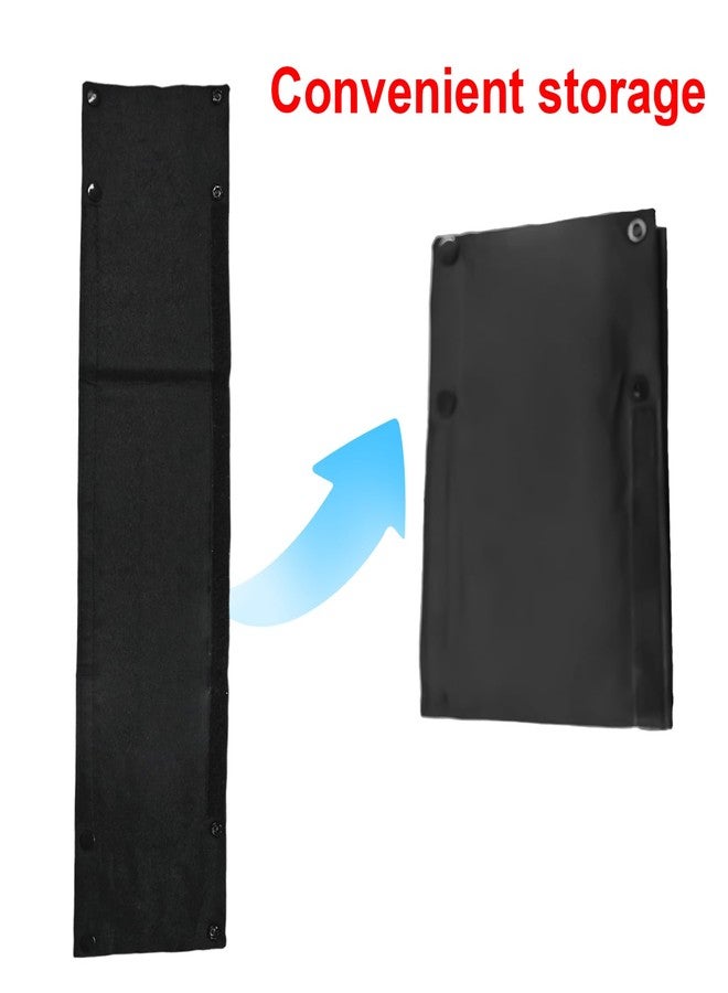 Anglepingping 26.4×1.18×1.18in Replacement Armrest Handle Cover Dust Proof Handle Accessories,Pushchair Protector Handlebar Sleeve Bumper Removable Fabric Pushchair Case Grip Bar Replacement Arm Covers(Black) - Image 4