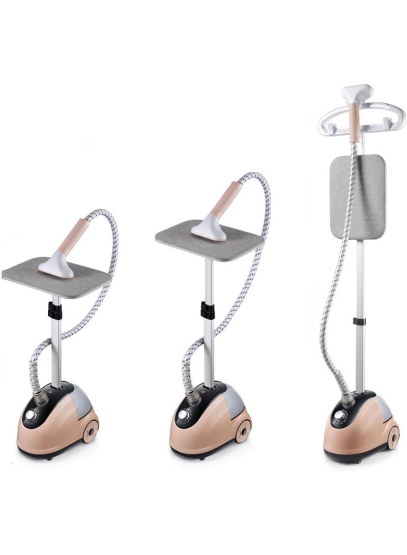 DUNISO Garment Steamer，Standing Garment Steamer For Clothes，Garment Steam Iron with Ironing Board and Height Adjustable Garment Hanger，Space Saving,for Silk, Cotton, Linen, and Denim - Image 1