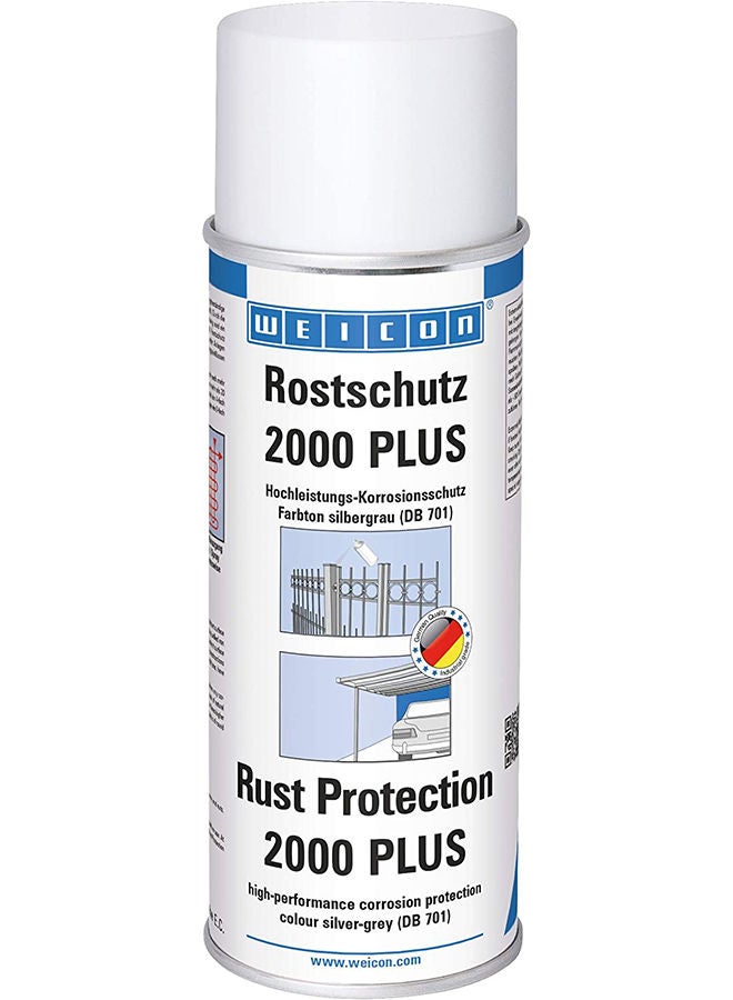 Weicon Rust Protection 2000 Plus 400 ml Silver/grey Metal Protection Against Corrosion and Rust - Image 1