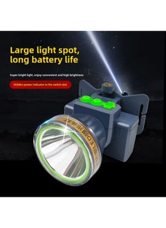 Generic Yao Fire Waterproof Led Headlight Ultrasonic Melting Pressure Strong Light Long Endurance Flashlight Home Emergency Light Factory-Colour:Yh-5201/100w/sealed Waterproof/laser Cannon Beads  - Image 4