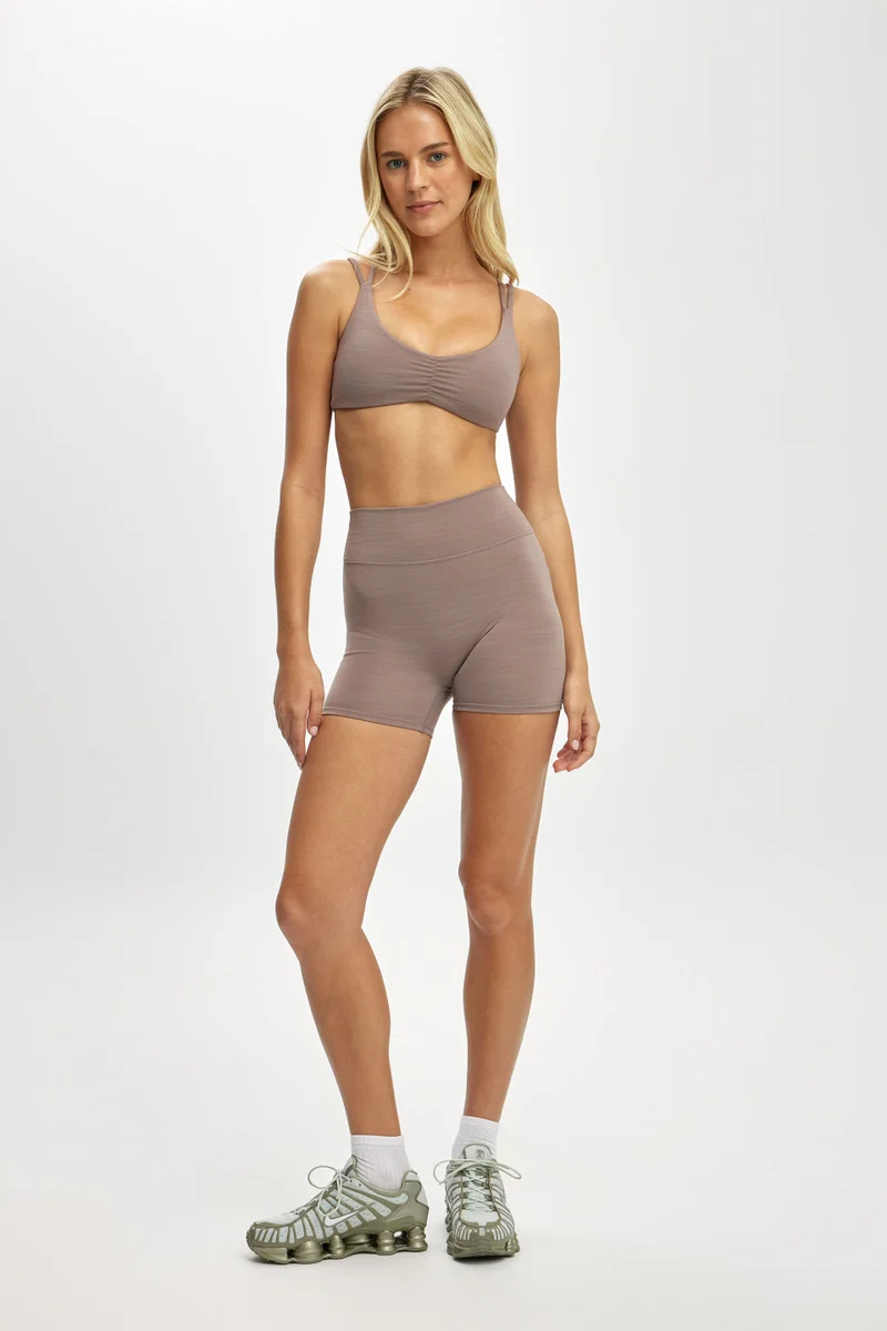 Cotton On  ULTRA SOFT SCRUNCH FRONT STRAP CROP BRA for Women | Best Price UAE