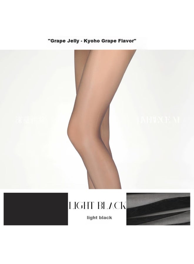 Limerence M Stockings Ultra-thin Waist Silk, Aurora Shiny Temptation Black Silk Women's Stockings, Light Black - Image 5