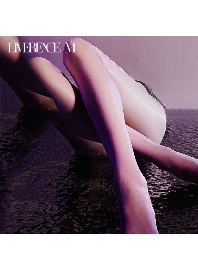 Limerence M Stockings Ultra-thin Waist Silk, Aurora Shiny Temptation Black Silk Women's Stockings, Light Black - Image 2