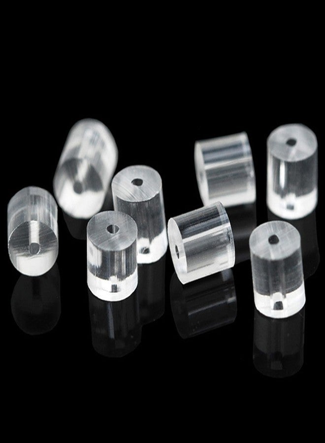 Meniala Clear Silicone Earring Backs, Hypoallergenic Replacement Stoppers for Stud Post Hoop Fishhook Earrings, 200 Pack - Image 1