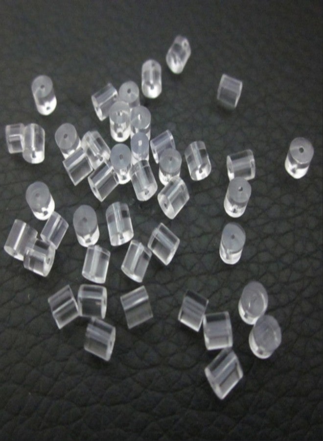 Meniala Clear Silicone Earring Backs, Hypoallergenic Replacement Stoppers for Stud Post Hoop Fishhook Earrings, 200 Pack - Image 4