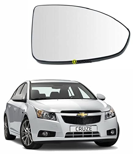 AUTOVEA® Rear View Mirror Glass (Right/Driver Side) Compatible with Chevrolet Cruze (Type-1) 2009-2015 - Image 1