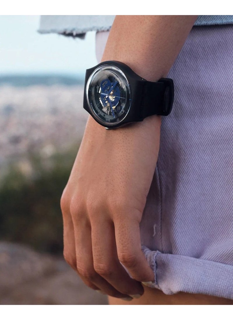 Swatch Swatch Analog Swiss Movement  Men's Watch with Silicone Strap SO32B109  - Image 2