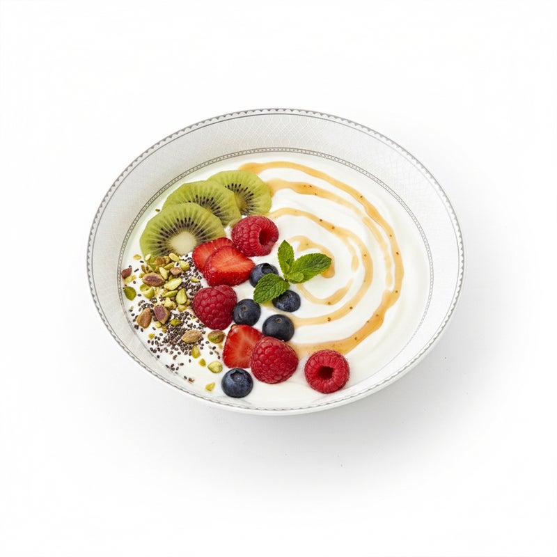 Shallow JUNA New Bone China Bowl 14 cm  Elegant White Multipurpose Bowl with Subtle Texture for Soups, Desserts & Sides, Premium Tableware for Daily Use, Brunch, Ramadan, Eid & Gifting - Image 4