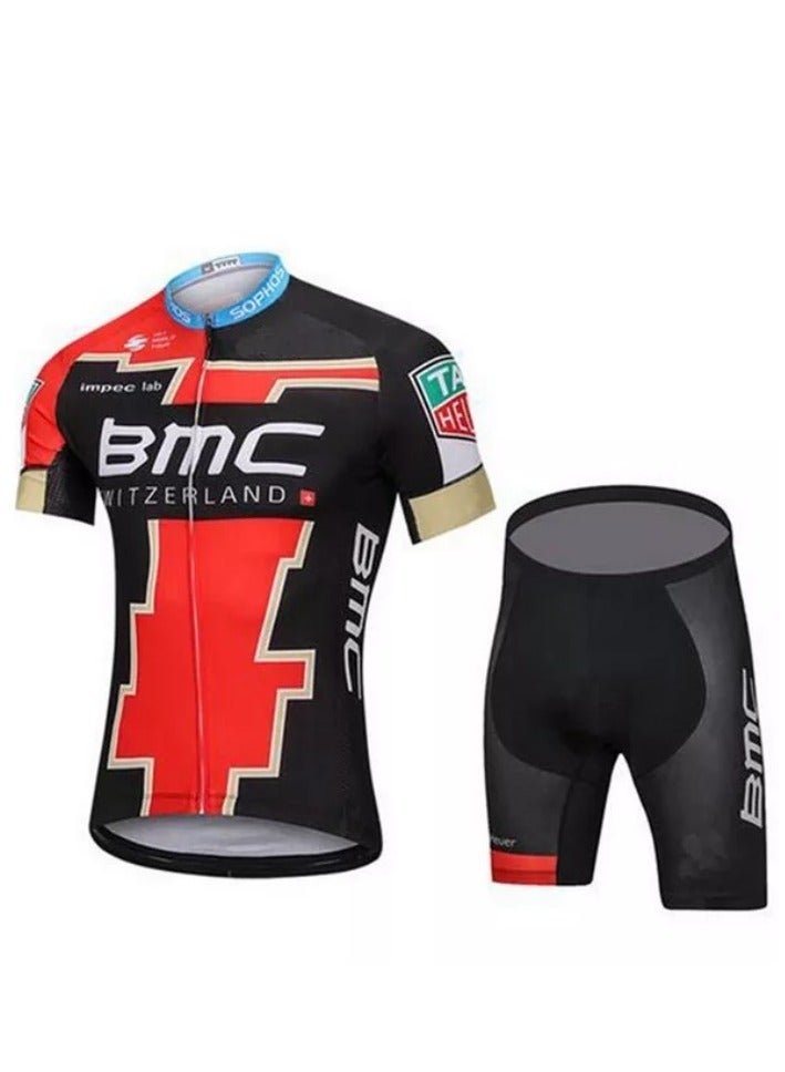 BMC Outdoor Cycling Short Sleeve Jersey With Shorts - Image 1