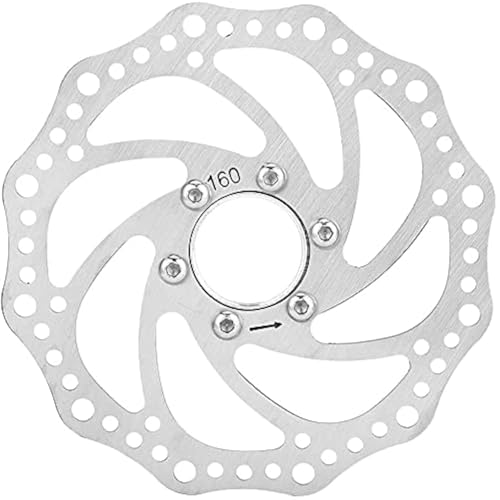 Serveuttam Cycle Disc Rotor - 160mm Bike Disc Plates for Disc Brakes | Stainless Steel Disc Plate for MTB Road Hybrid Bicycles (160mm) - Image 1