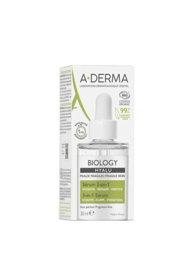 A-Derma Biology Hyalu 3-In-1 Serum 30ml - Image 2