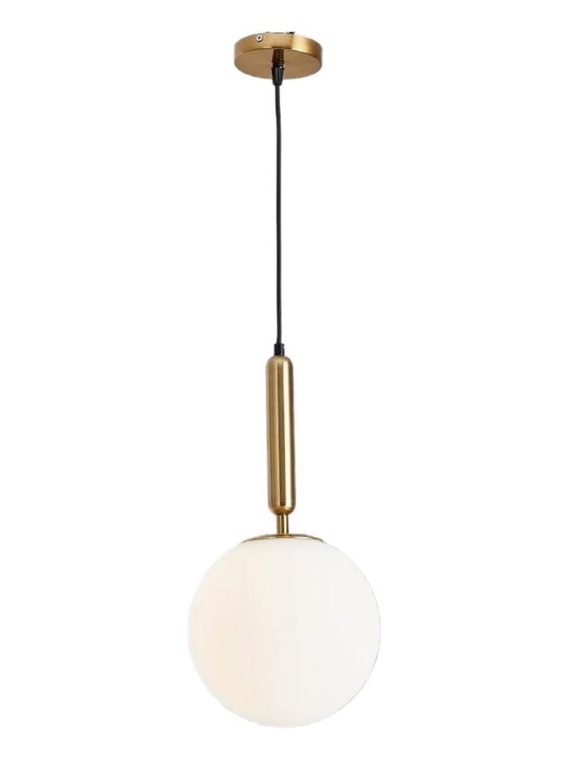 SUN SHINE Gold Pendant Light Modern Globe Glass Hanging Light - Image 1