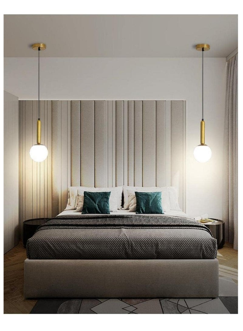 SUN SHINE Gold Pendant Light Modern Globe Glass Hanging Light - Image 5