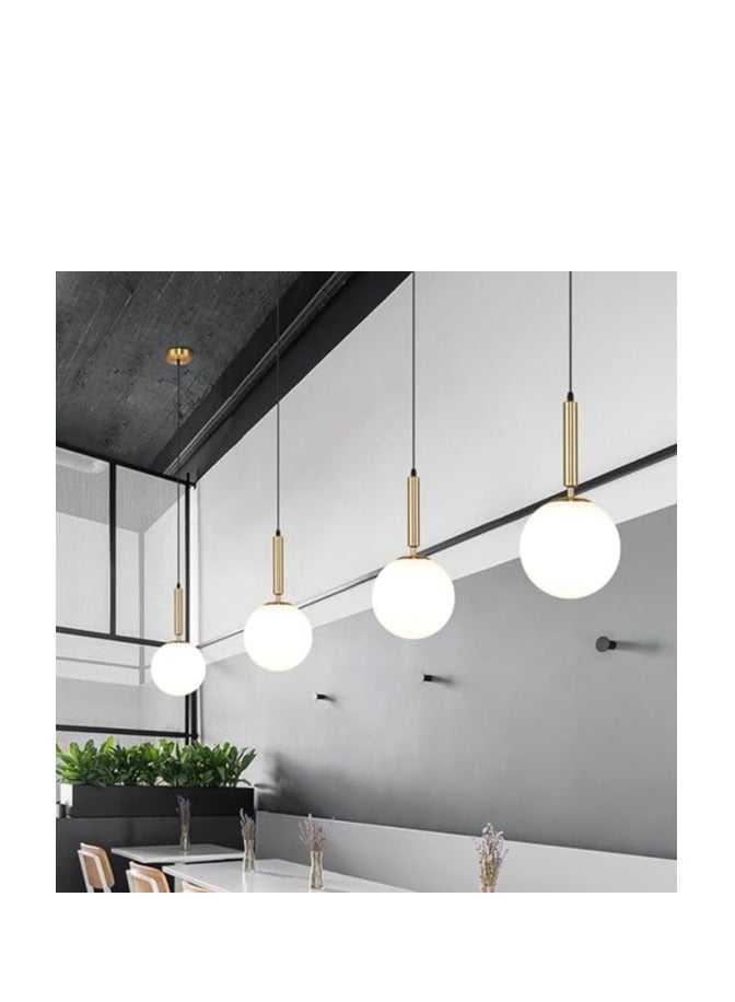 SUN SHINE Gold Pendant Light Modern Globe Glass Hanging Light - Image 3