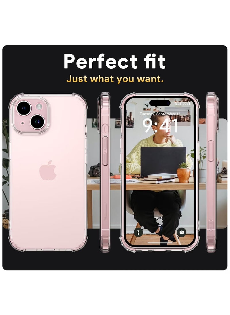 Crystal Clear Case for iPhone 15 Clear Slim Thin TPU Rubber Soft Silicone Four Corners Protective Cover Transparent Soft Cover (Clear) - pzsku/ZB1B8FF889FAACB7E2CEFZ/45/_/1727676528/72ed5ade-6b9a-46d1-a307-f97fc8870994