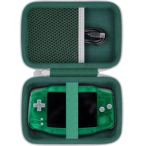 khanka Hard Travel Case Replacement for Anbernic RG34xx Handheld Game ConsoleCase Only Green - Image 1