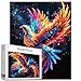 Tucocoo Fire Phoenix Jigsaw PuzzleSacred Fantasy Animals 1000 Pieces Jigsaw Puzzles for Adults27 x 20 Inches Puzzles HD Quality Flapping Fly Fire Phoenix Puzzle GiftFamily Activity Perfect for Game Night - Image 2