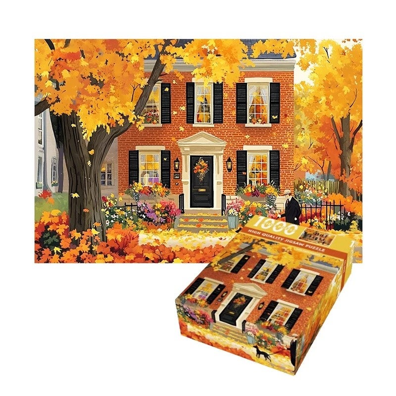Bluejw High Quality 1000 Piece Adult Jigsaw Puzzle  Designed Wood Paper Puzzle Different Shapes Plastic Cartoon Toy Style - Image 2