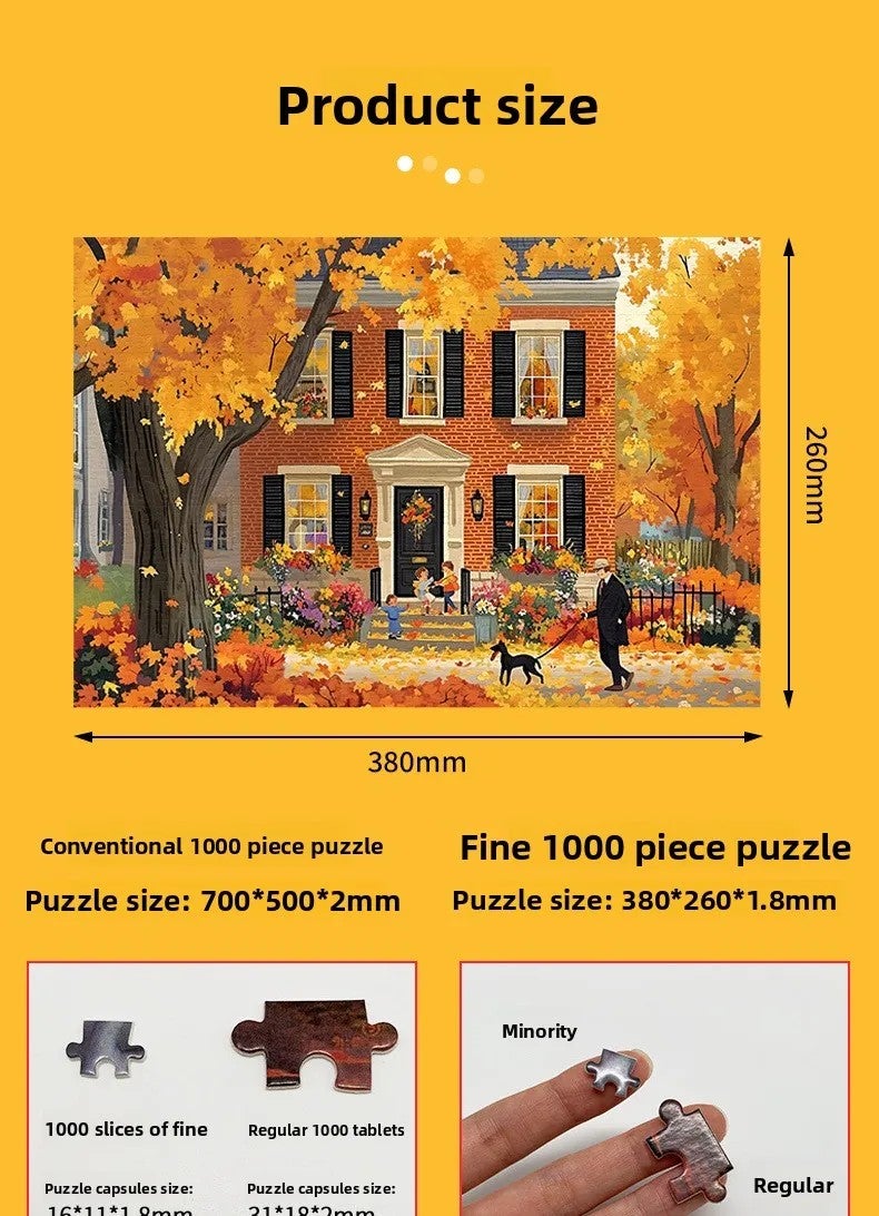 Bluejw High Quality 1000 Piece Adult Jigsaw Puzzle  Designed Wood Paper Puzzle Different Shapes Plastic Cartoon Toy Style - Image 4