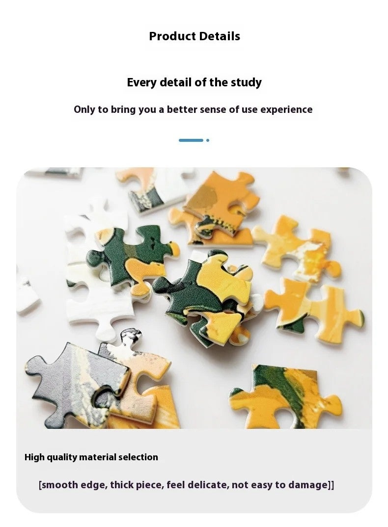 Bluejw High Quality 1000 Piece Adult Jigsaw Puzzle  Designed Wood Paper Puzzle Different Shapes Plastic Cartoon Toy Style - Image 5