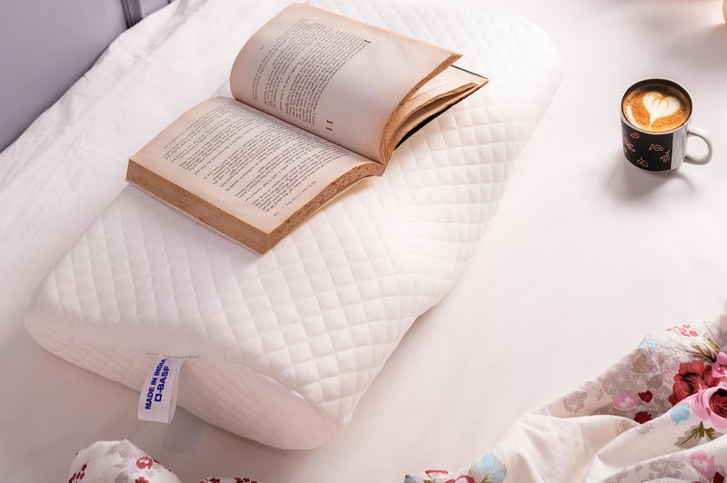 IDITRI EXPORT Cervical Contour Memory Foam Pillow for Sleeping,Orthopedic Pillow for Neck Pain, Support for Back,Stomach,Side Sleepers, with Breathable Zip Cover (19X12X4INCH, White) - Image 4