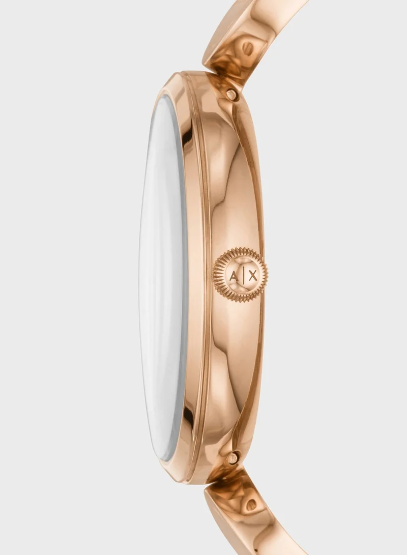 Armani Exchange Round Minimalist Bracelet Watch