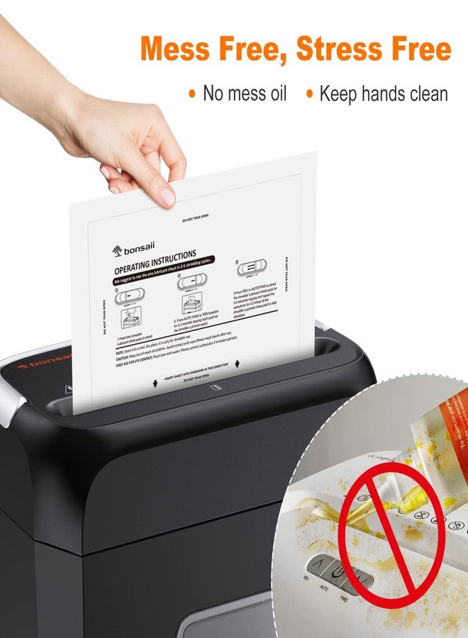 Bonsaii Paper Shredder Lubricant Sheets,12-Pack (8.4 x 5.9 inch/Piece) - Image 4