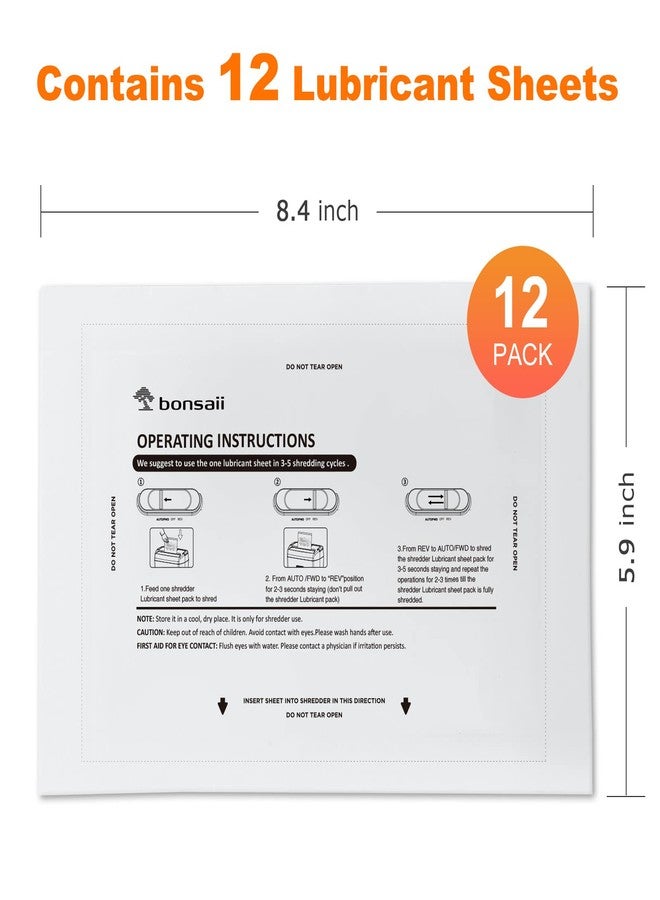 Bonsaii Paper Shredder Lubricant Sheets,12-Pack (8.4 x 5.9 inch/Piece) - Image 2