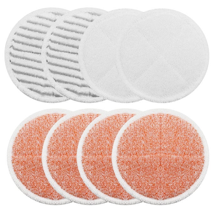 SPINWAVE MOP PADS REPLACEMENT SET COMPATIBLE WITH BISSELL SPINWAVE 2039A 2124 4 HEAVY SCRUB PADS 2 SOFT PADS 2 SCRUBBY PADS BY 8PACK