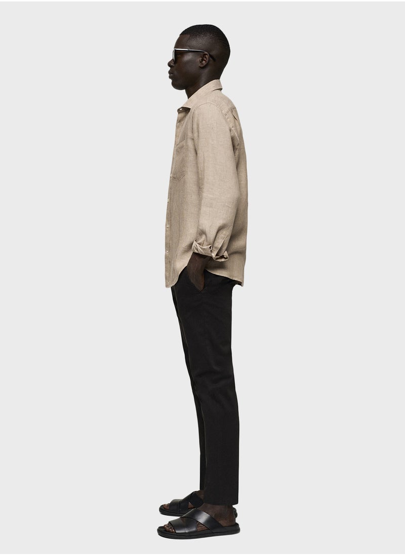 Mango Man Prato Straight Fit Pants  - Image 3