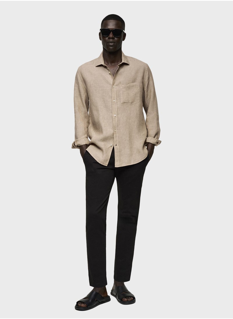 Mango Man Prato Straight Fit Pants  - Image 4