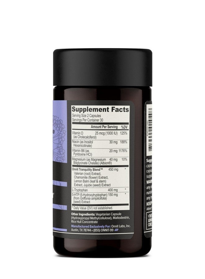 أونيت كبسولات ONNIT New Mood لدعم التوتر اليومي، مكمل غذائي لدعم النوم والمزاج للرجال والنساء، كبسولات يومية لإدارة التوتر، 60 كبسولة - Image 5