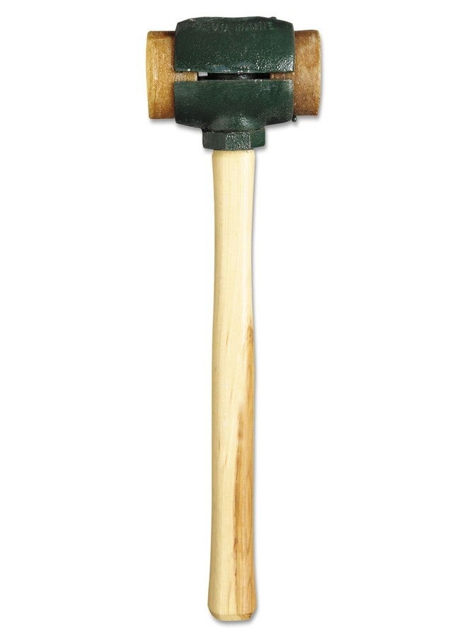 جارلاند مطارق Garland Mfg 31003 ذات رأس منقسم، قطر 1 1/4 بوصة، مقبض 14 بوصة، جلد خام - Image 1