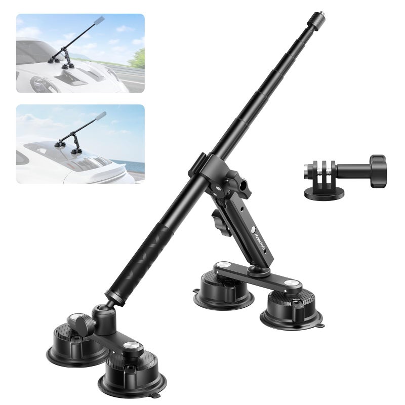 Maectech Four Suction Cup Car Mount Kit for Insta360 Car Mount Adjustable Double-Layer Suction Cup for Go pro Action Camera Mounts for insta360 X5 Accessories - Image 1