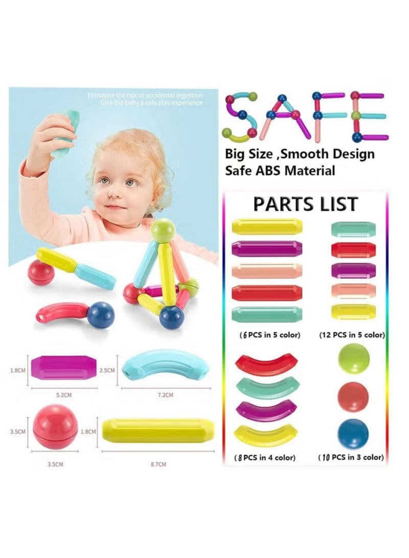 36 Pieces Magnetic Building Sticks Blocks Toy - Image 4
