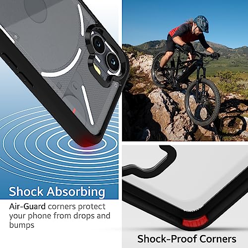 KAPAVER Back Cover Case Compatible with Nothing Phone 2 5G (PC+TPU) (Black) - Image 5