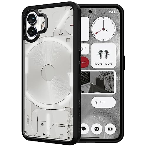 KAPAVER Back Cover Case Compatible with Nothing Phone 2 5G (PC+TPU) (Black) - Image 1